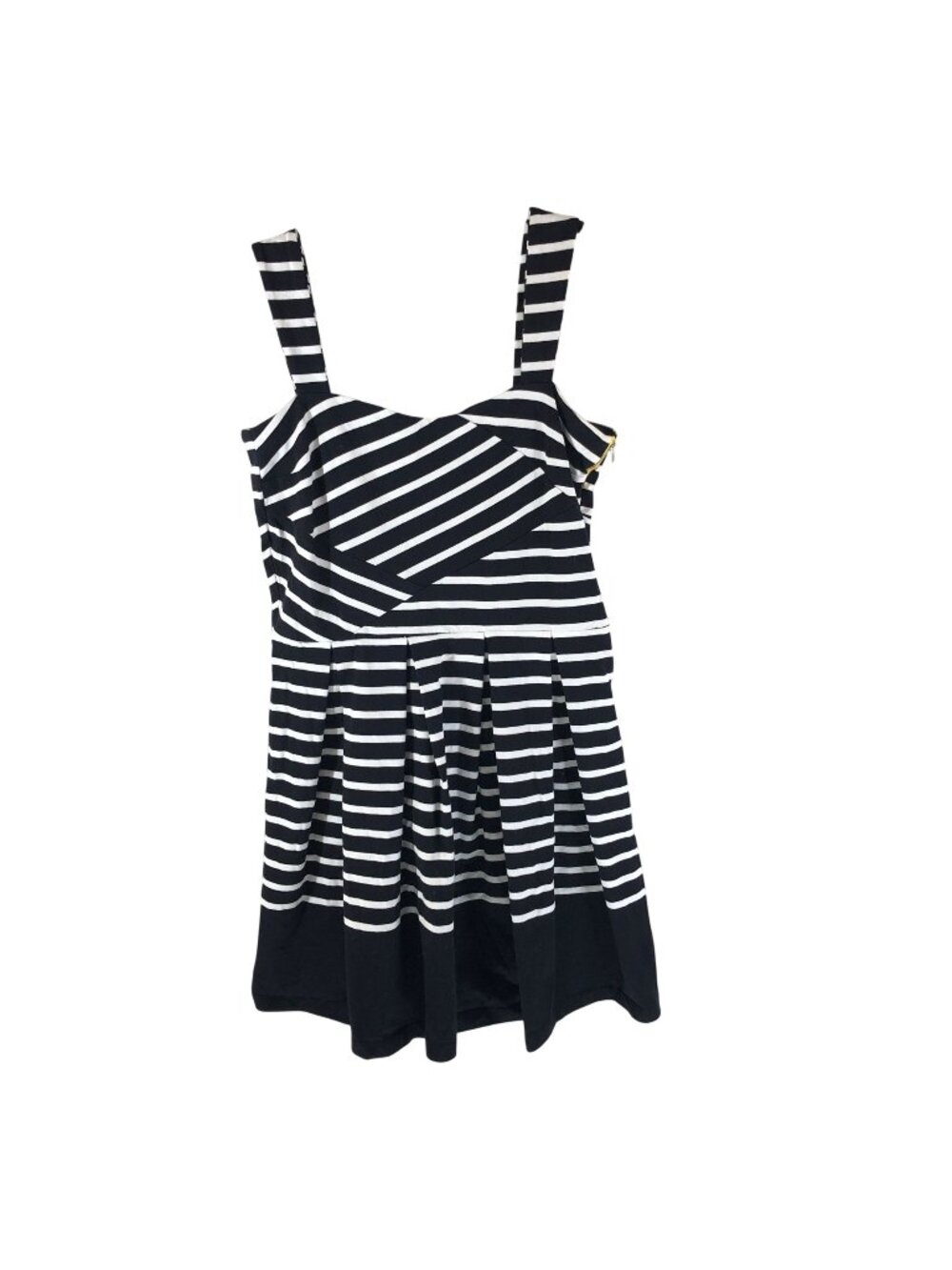 Band Of Outsiders Striped Black & White Cotton Sleeveless Dress Size 4 US XL